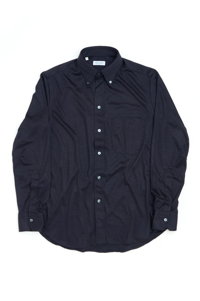 Salvatore Piccolo Button Down Shirt George Wool Fleece/Cashmere Stretch