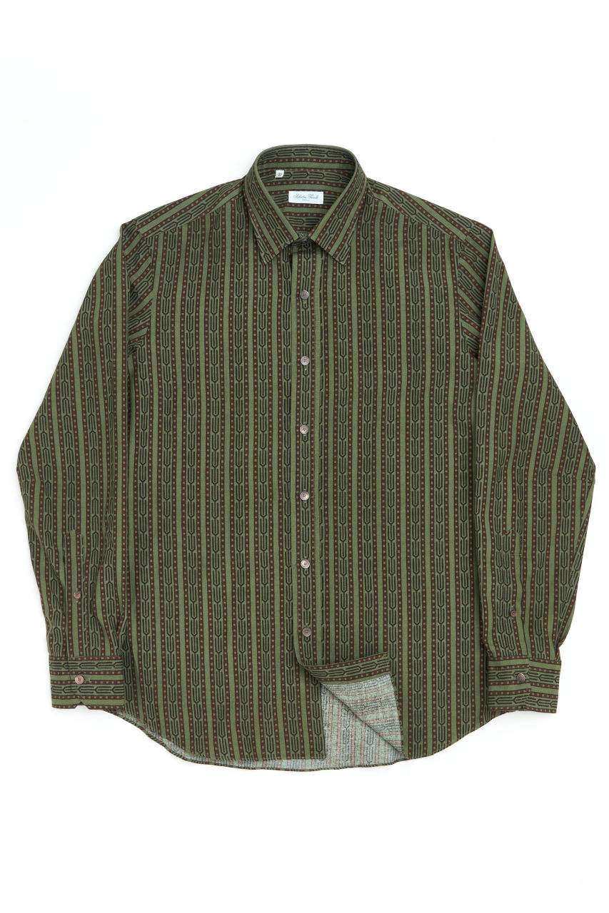 Salvatore Piccolo Classic Shirt Safari Green | SUNSETSTAR