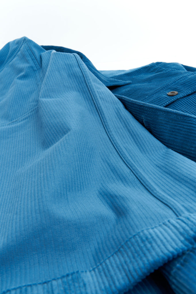 Salvatore Piccolo Overshirt Vietnam Corduroy Blue