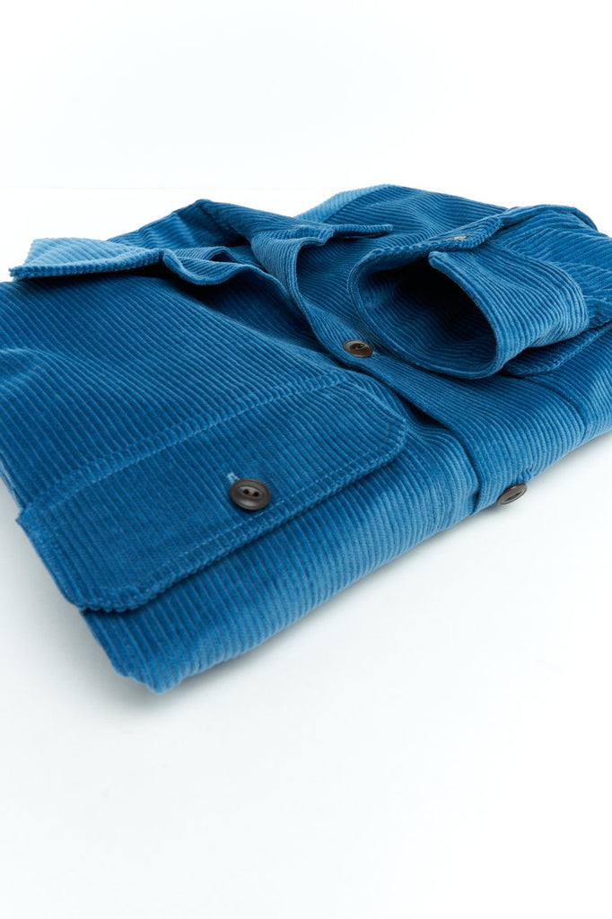 Salvatore Piccolo Overshirt Vietnam Corduroy Blue