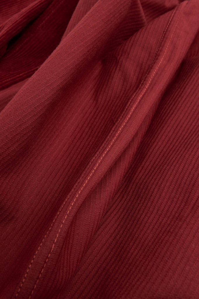Salvatore Piccolo Overshirt Vietnam Corduroy Brick Red