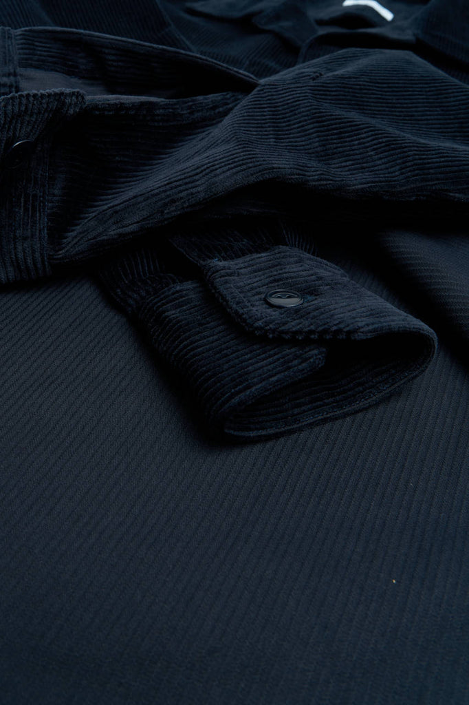 Salvatore Piccolo Overshirt Vietnam Corduroy Steel Blue