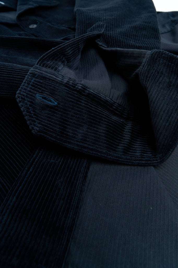 Salvatore Piccolo Overshirt Vietnam Corduroy Steel Blue