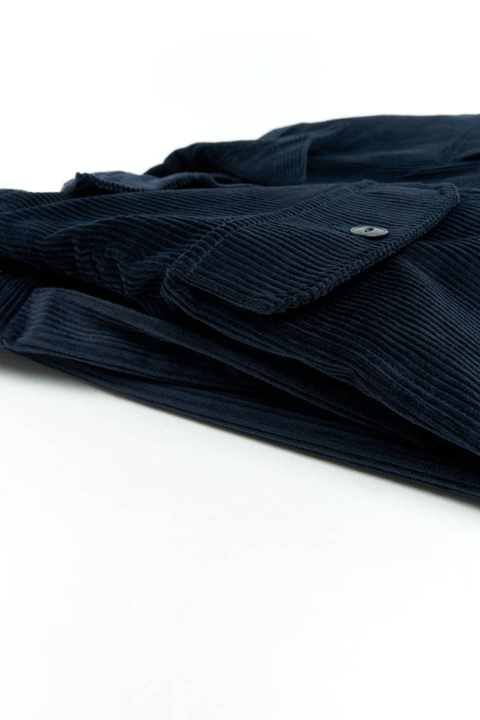 Salvatore Piccolo Overshirt Vietnam Corduroy Steel Blue
