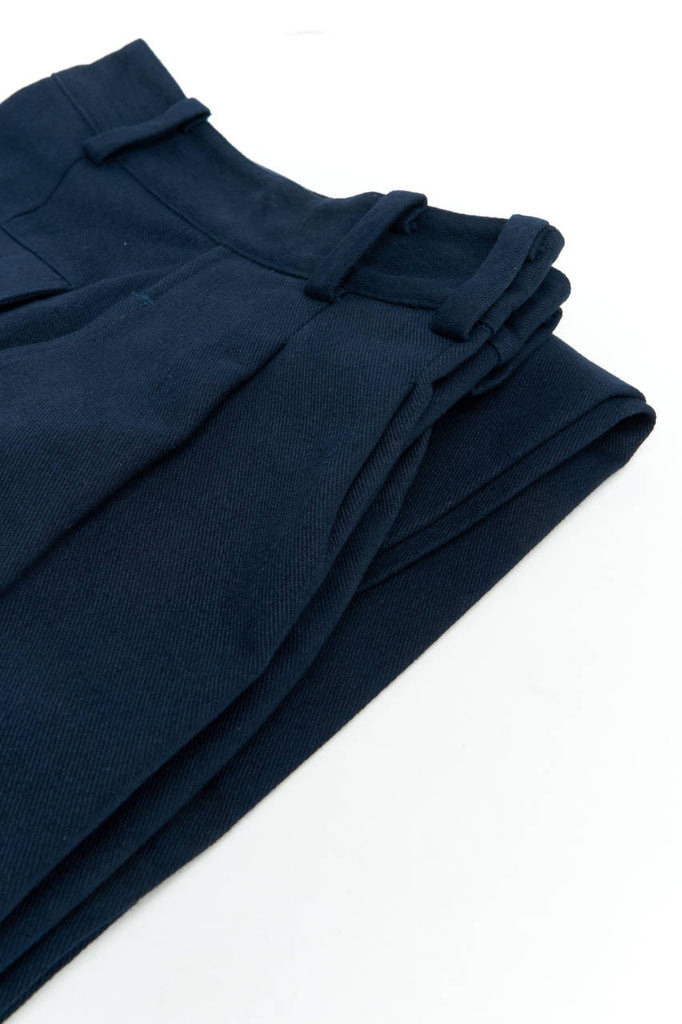 Salvatore Piccolo Pants Paul Heavy Twill Navy