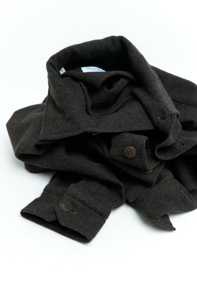 Salvatore Piccolo Shirt/Jacket Alberto GPL55 Wool Brown