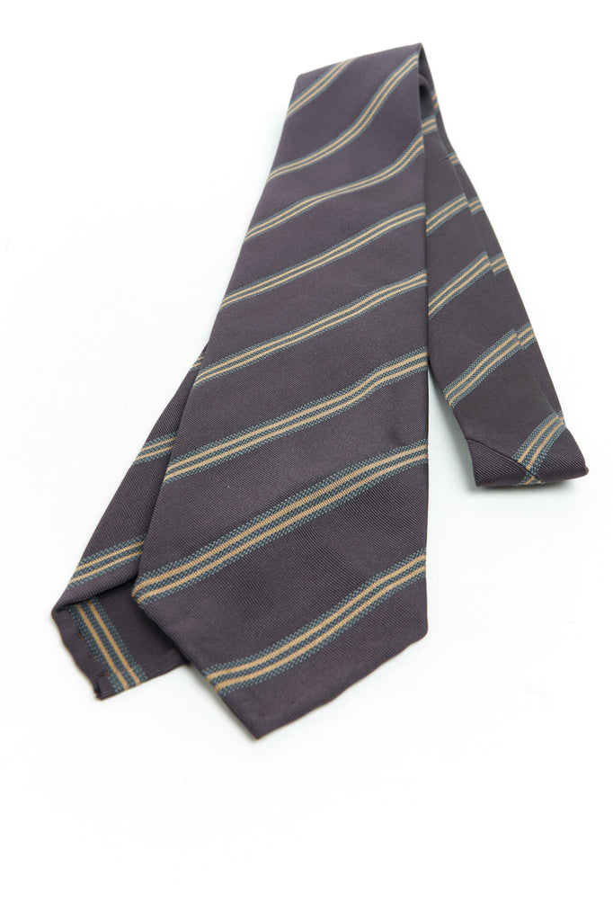 Salvatore Piccolo Unlined Tie Strisce Lilac