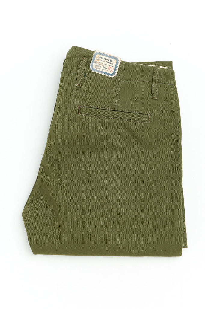 Scarti Lab Chinos 133-SG506 Green Stone Washed