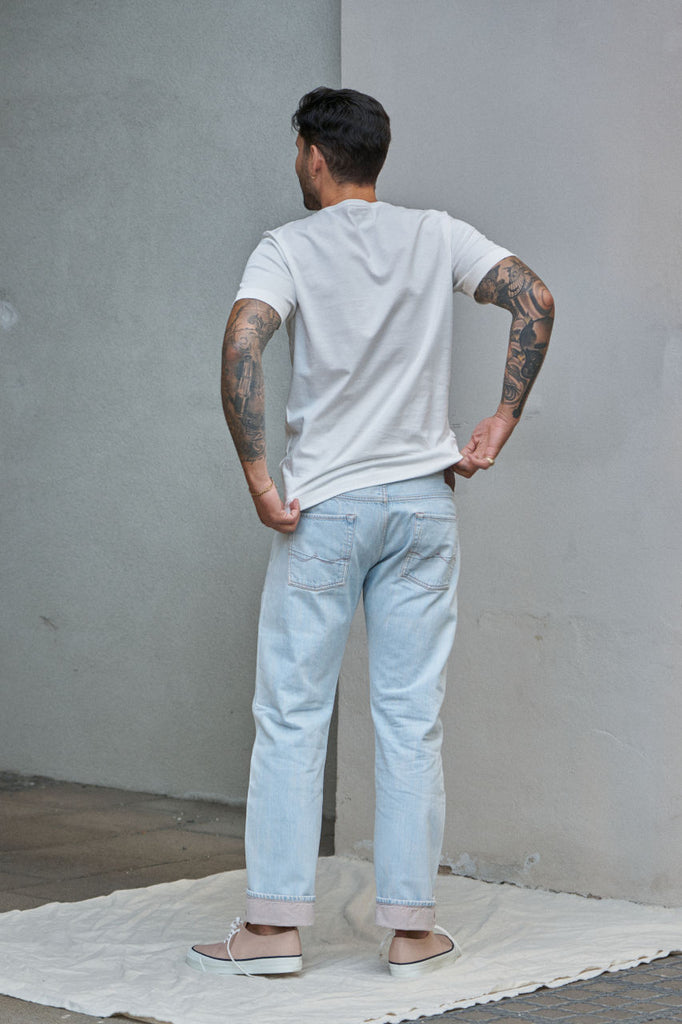 Scarti Lab 5-Pocket 06RS-ST820 Selvedge Denim Super Bleach