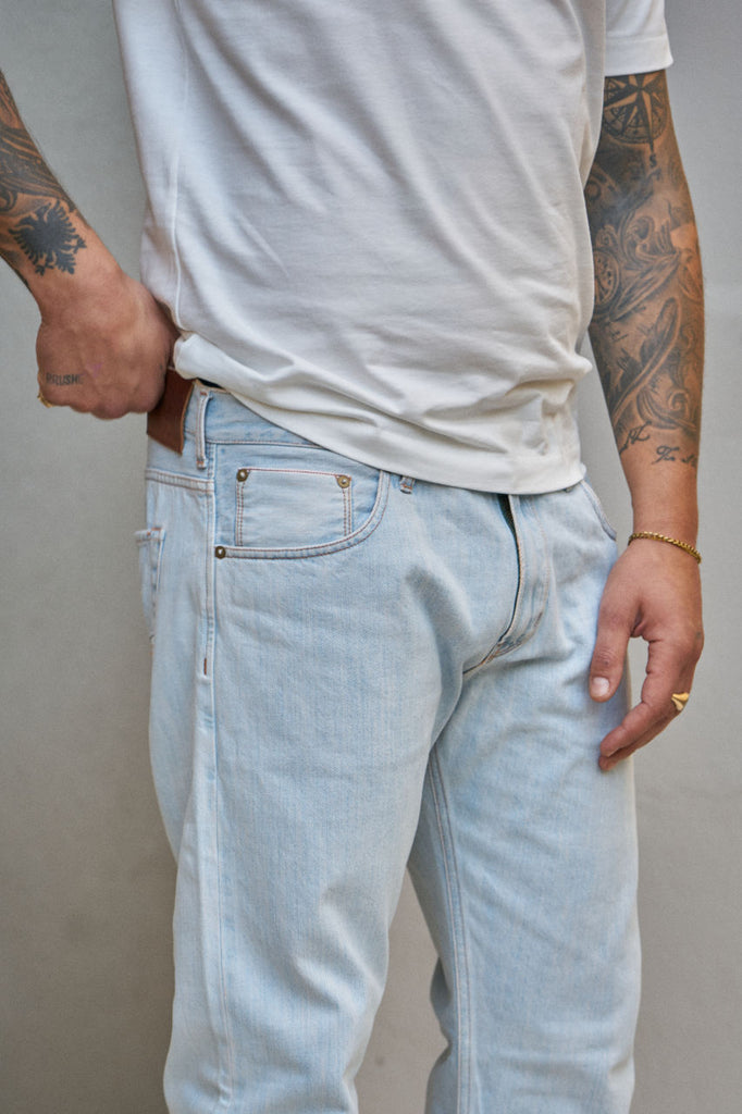 Scarti Lab 5-Pocket 06RS-ST820 Selvedge Denim Super Bleach