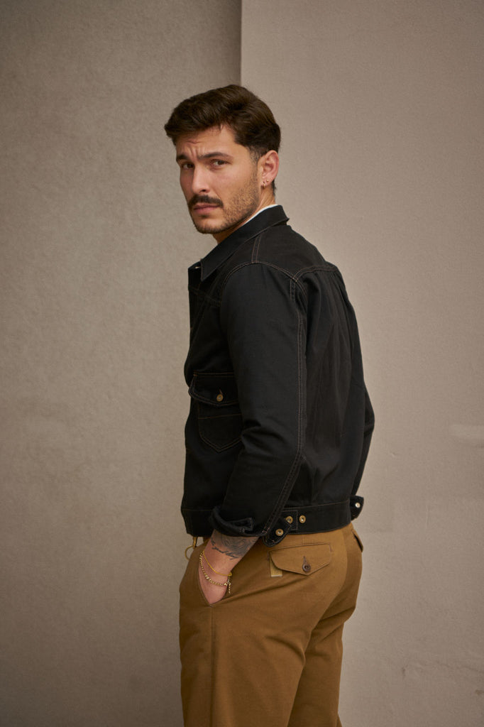Scarti Lab Type 2 Jacket 703-SG506 Black Stone Washed