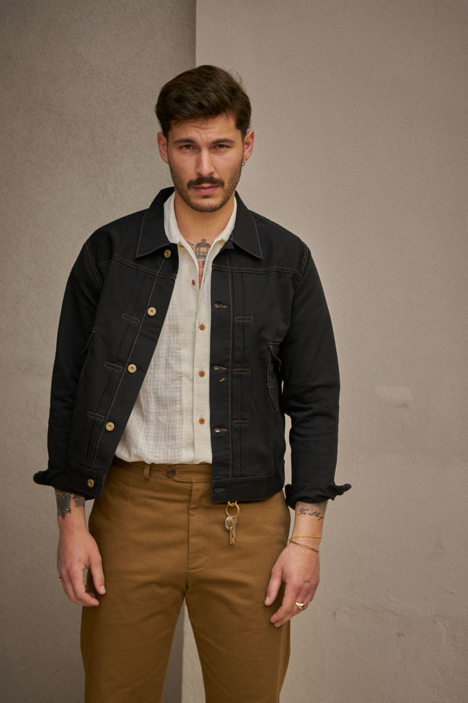 Scarti Lab Type 2 Jacket 703-SG506 Black Stone Washed