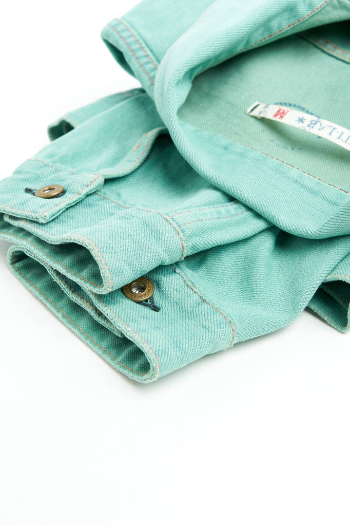 Scarti Lab Type 2 Jacket 703-ST820 Distressed Denim Green