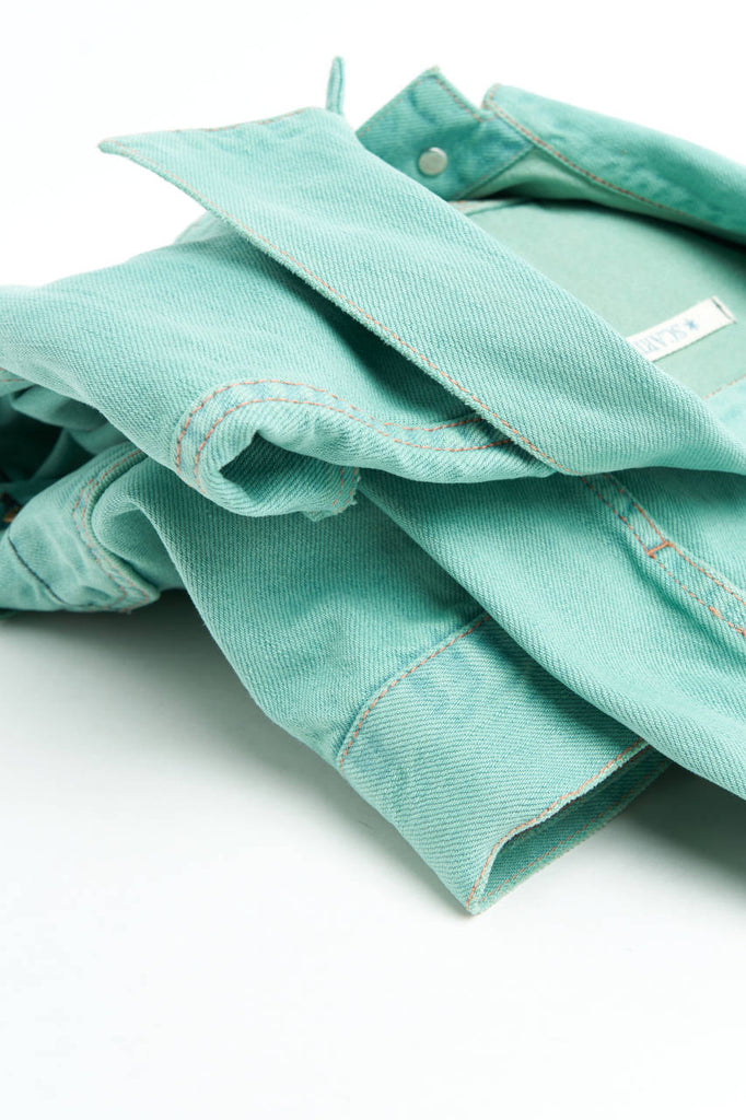 Scarti Lab Type 2 Jacket 703-ST820 Distressed Denim Green