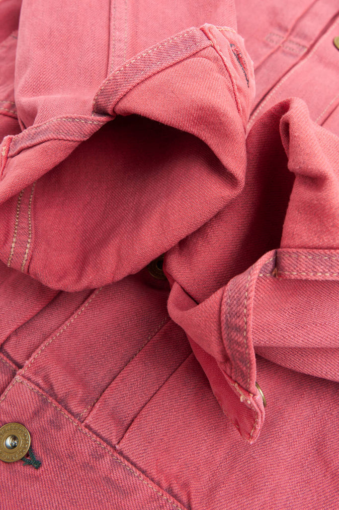 Scarti Lab Type 2 Jacket 703-ST820 Distressed Denim Red