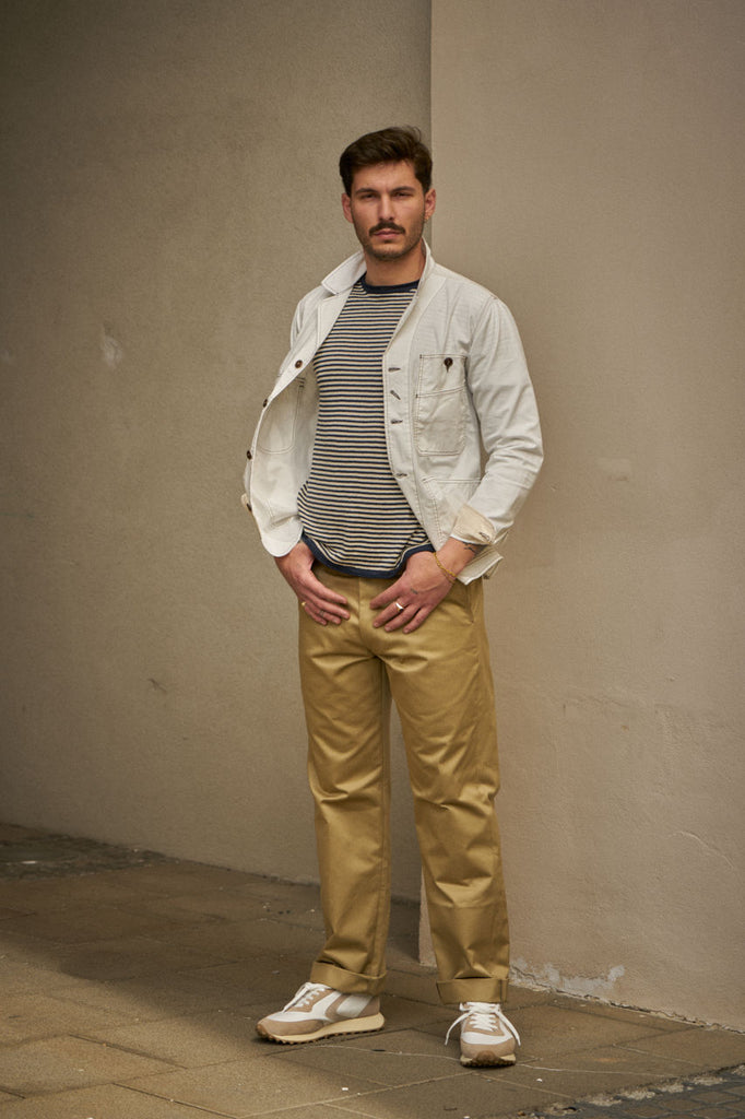 Scarti Lab Work Jacket 405-SG514 Twill White