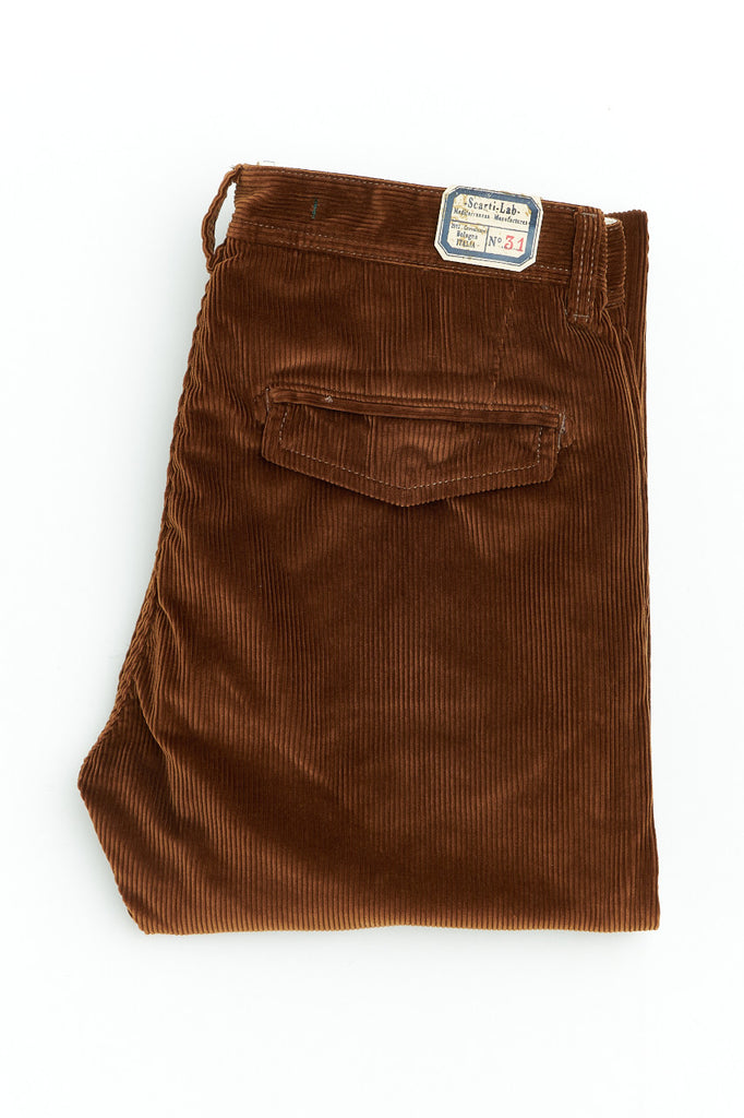 Scarti Lab Chinos 101-SN814 Corduroy Dark Tan