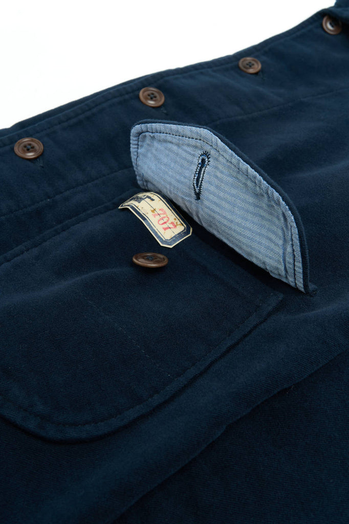 Scarti Lab Cossack Jacket 707-SN802 Moleskin Navy