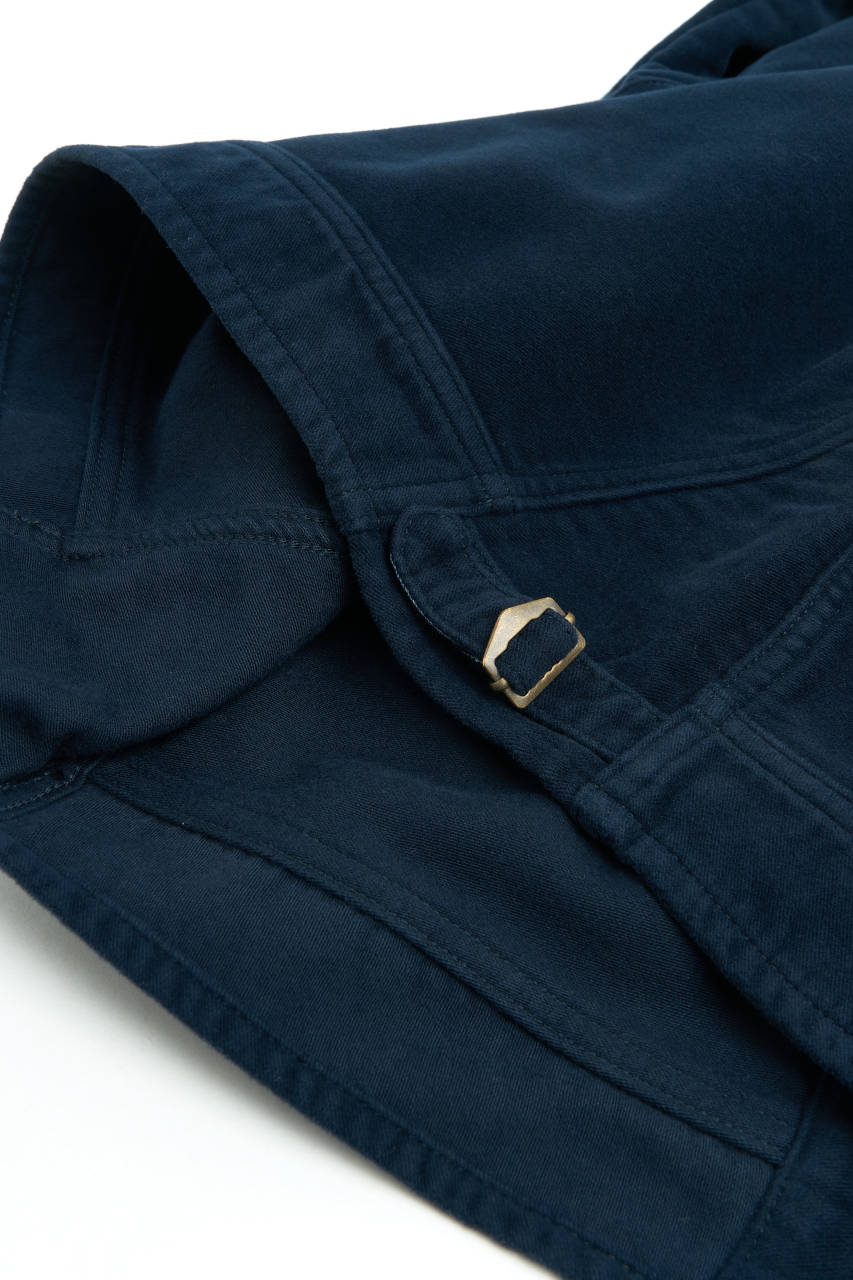 Scarti Lab Cossack Jacket 707-SN802 Moleskin Navy | SUNSETSTAR