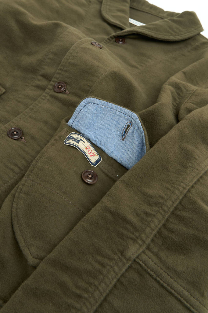 Scarti Lab Cossack Jacket 707-SN802 Moleskin Olive