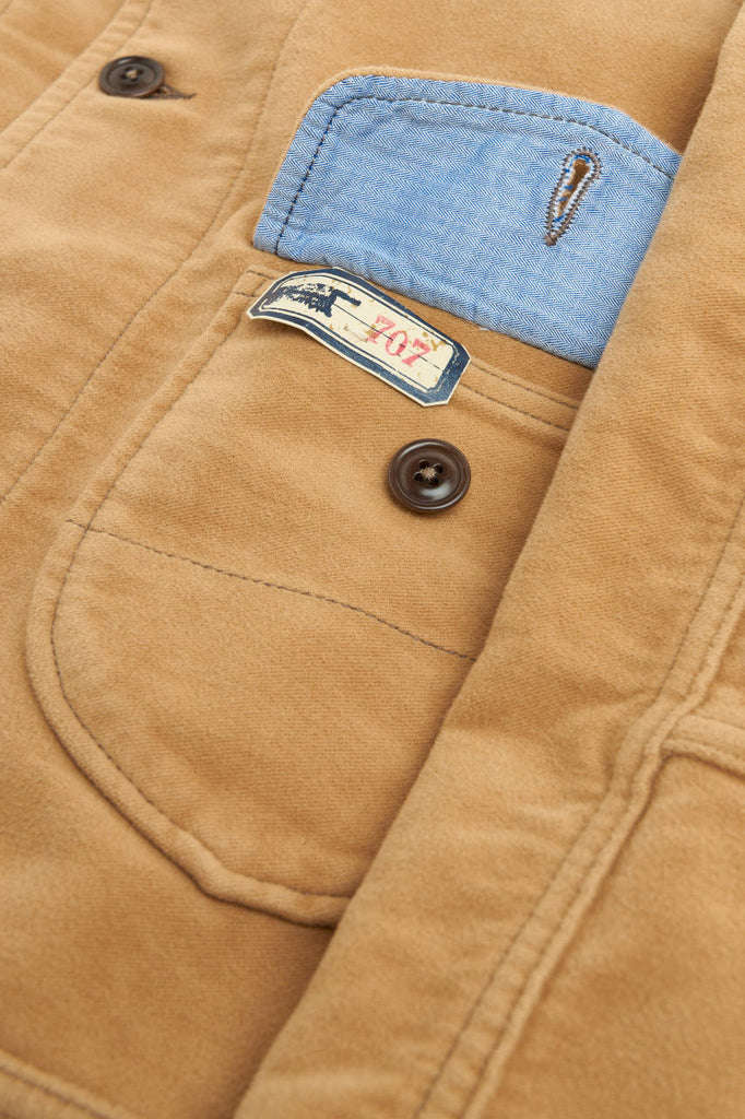 Scarti Lab Cossack Jacket 707-SN802 Moleskin Tan