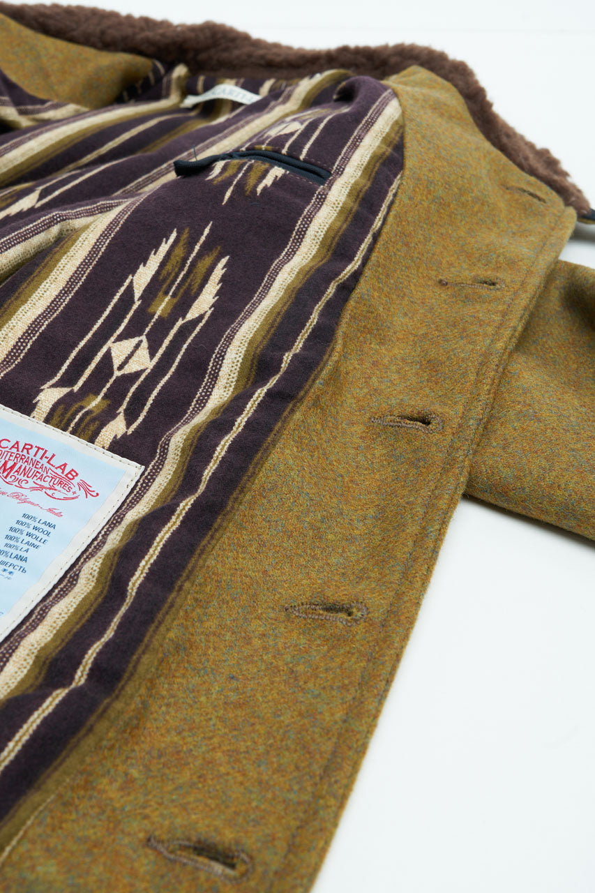 Scarti Lab Cossack Jacket 707F-SE430 Melton Wool Khaki
