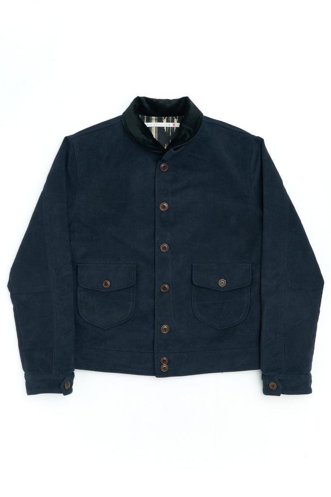 Scarti Lab Cossack Jacket 707F-SN960 Moleskin Navy