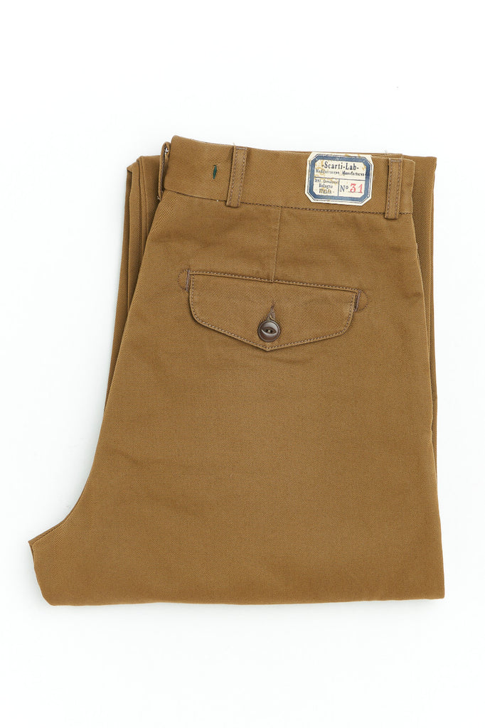 Scarti Lab Pants 122-SG506 Garbadine Tan