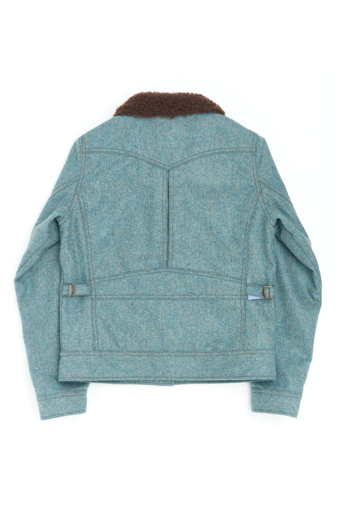 Scarti Lab Pleat Jacket W203-SE430 Melton Wool Sky