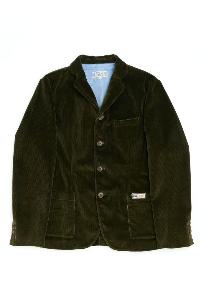 Scarti Lab Suit Jacket 712-SN814 Corduroy Green