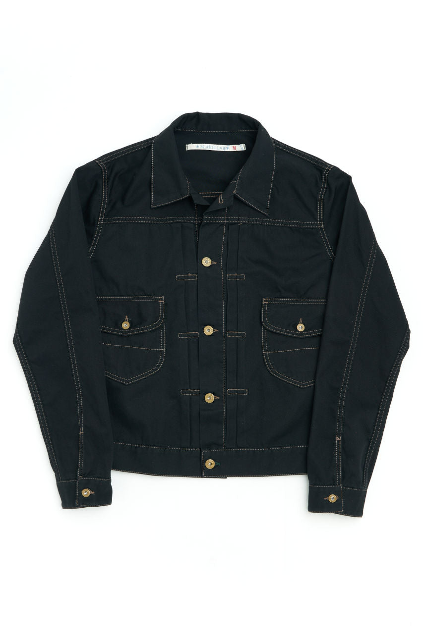 Scarti Lab Type 2 Jacket 703-SG506 Black Stone Washed | SUNSETSTAR