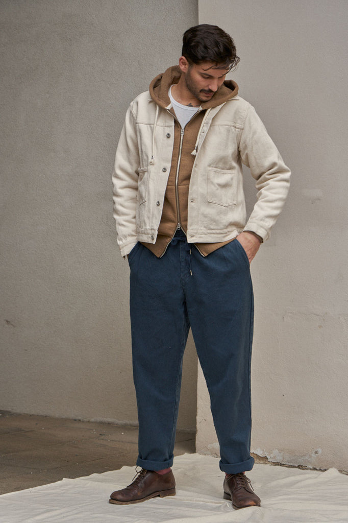 Seuvas Tapered Pants 10oz Canvas Logwood Dyed