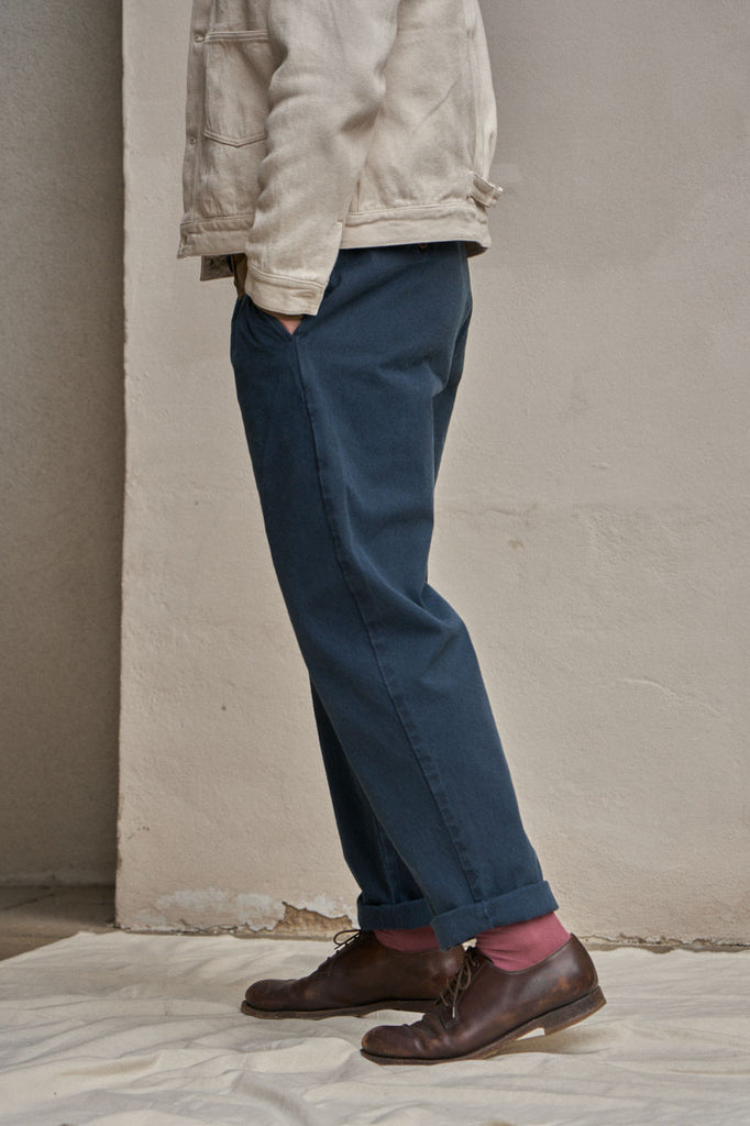 Seuvas Tapered Pants 10oz Canvas Logwood Dyed