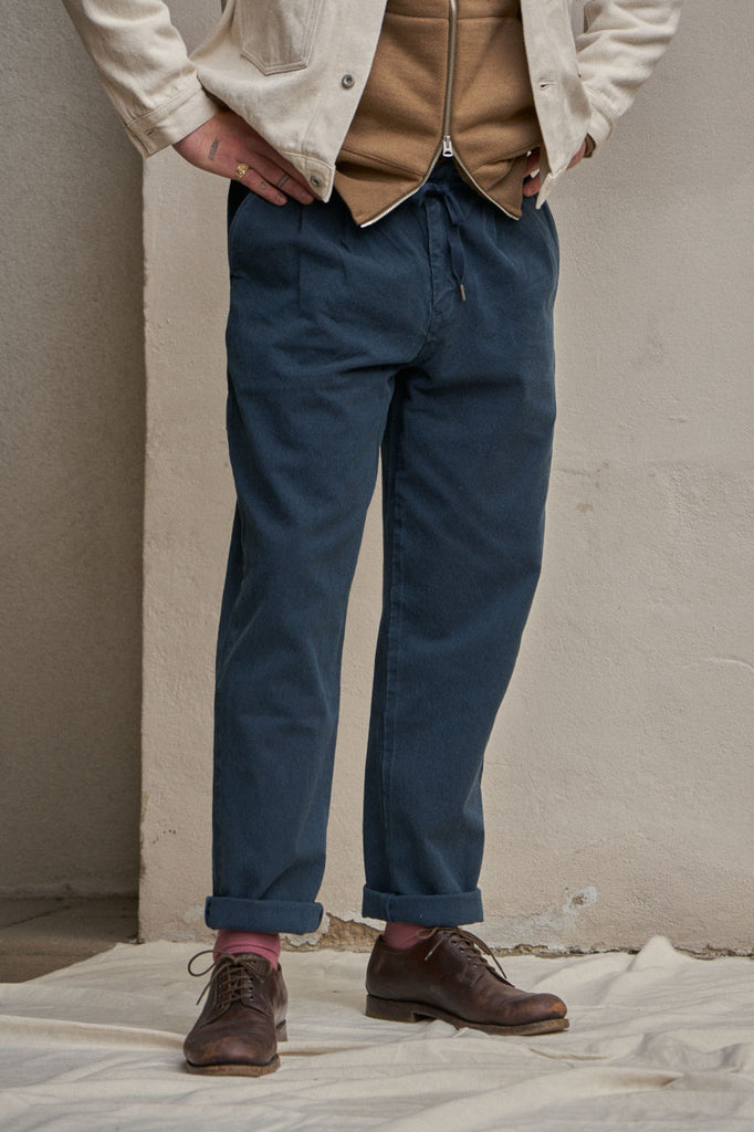 Seuvas Tapered Pants 10oz Canvas Logwood Dyed