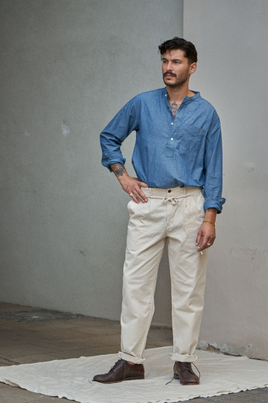 Seuvas Tapered Pants 10oz Canvas Natural | SUNSETSTAR