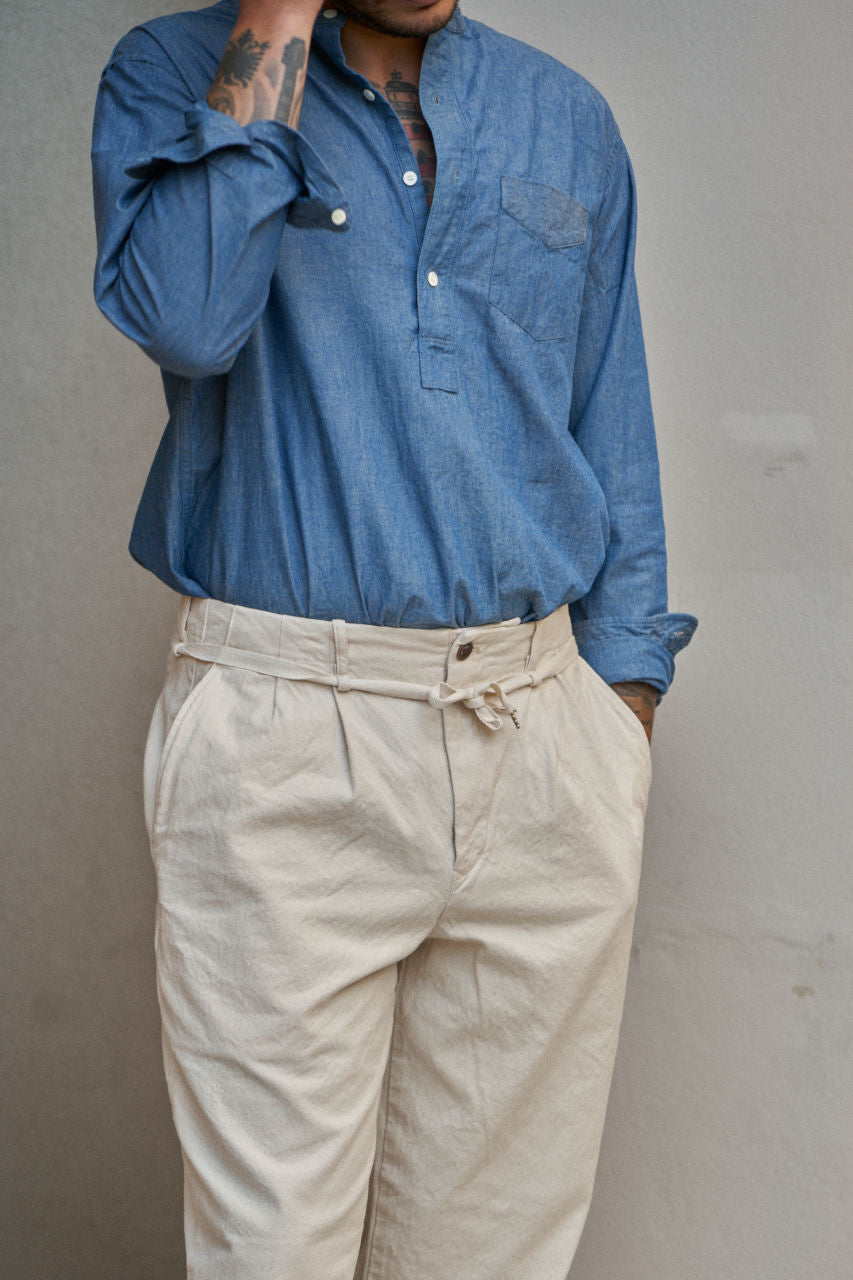 Seuvas Tapered Pants 10oz Canvas Natural | SUNSETSTAR