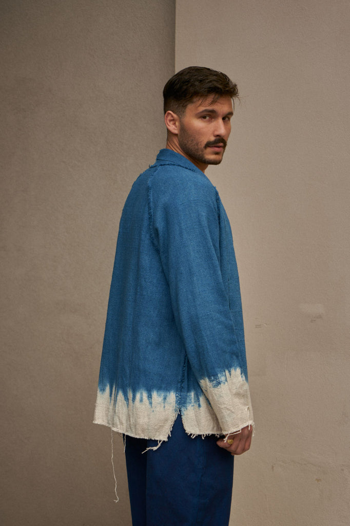 Seuvas Watagumo Kimono Natural Light Indigo