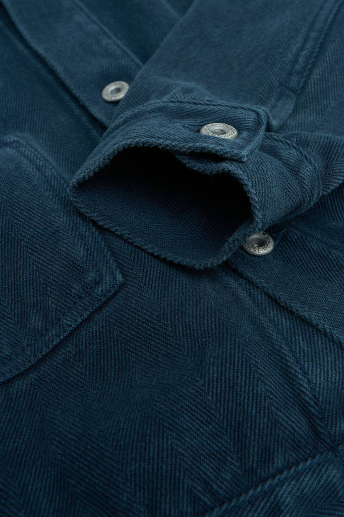 Seuvas Herringbone Trucker Jacket Logwood Dyed