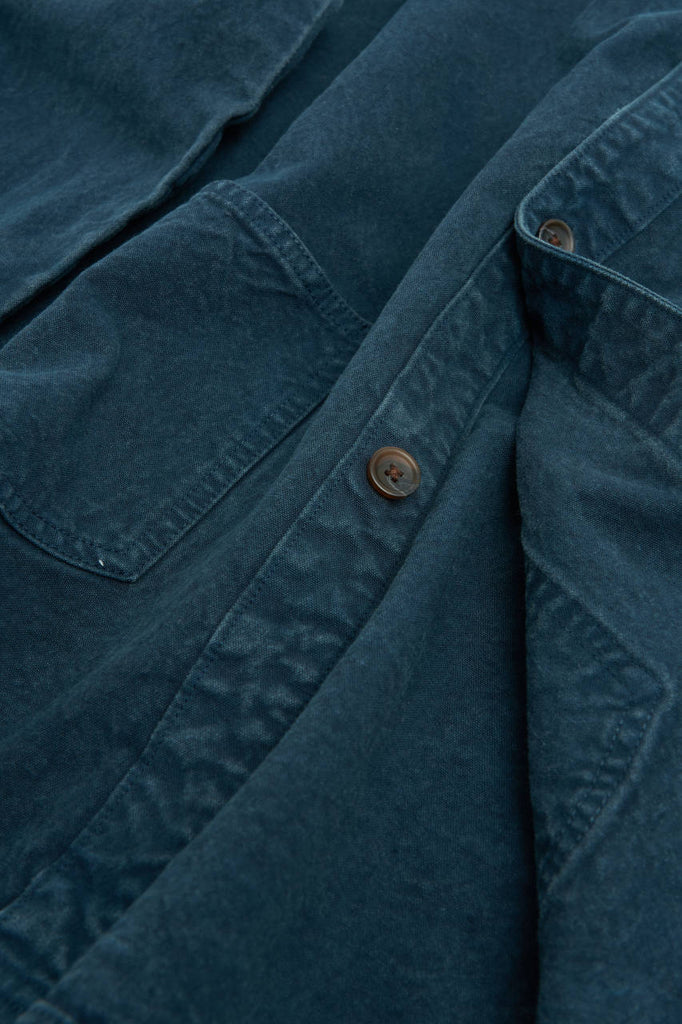 Seuvas Wing Collar Shirt 8oz Canvas Logwood Dyed