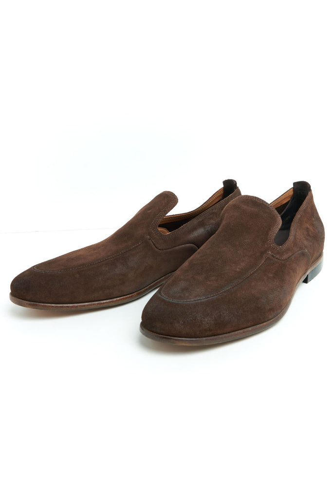 Silvano Sassetti Classic Loafer Suede Marrone