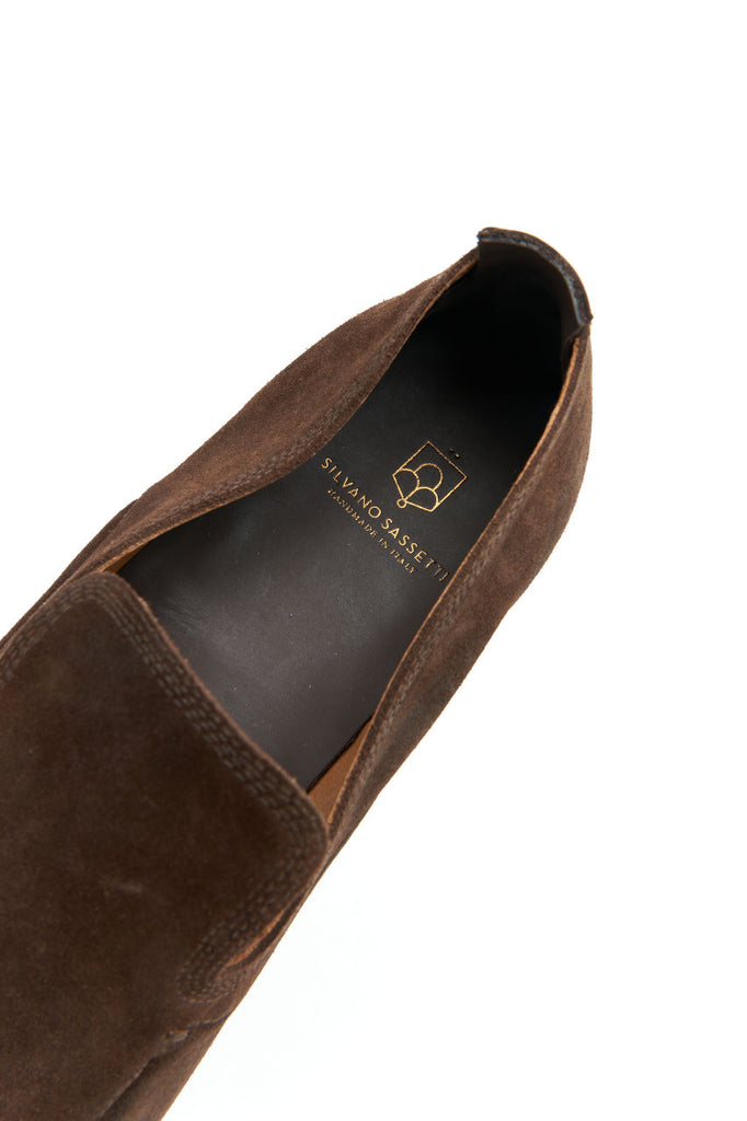 Silvano Sassetti Classic Loafer Suede Marrone