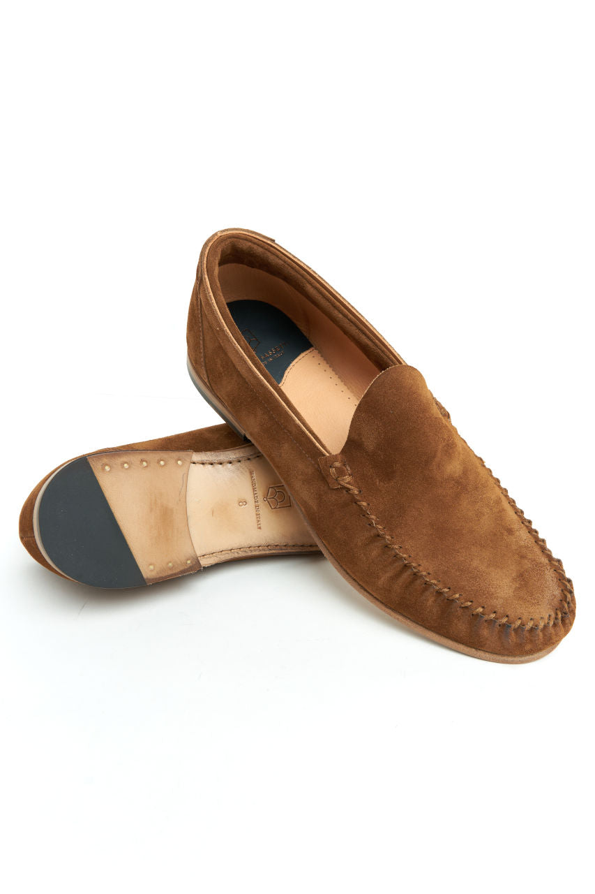 Silvano Sassetti Deluxe Italy Brown Leather Flex Goodyear Sz 9 Mens Loafer Shoes s-l400.jpg main image 3