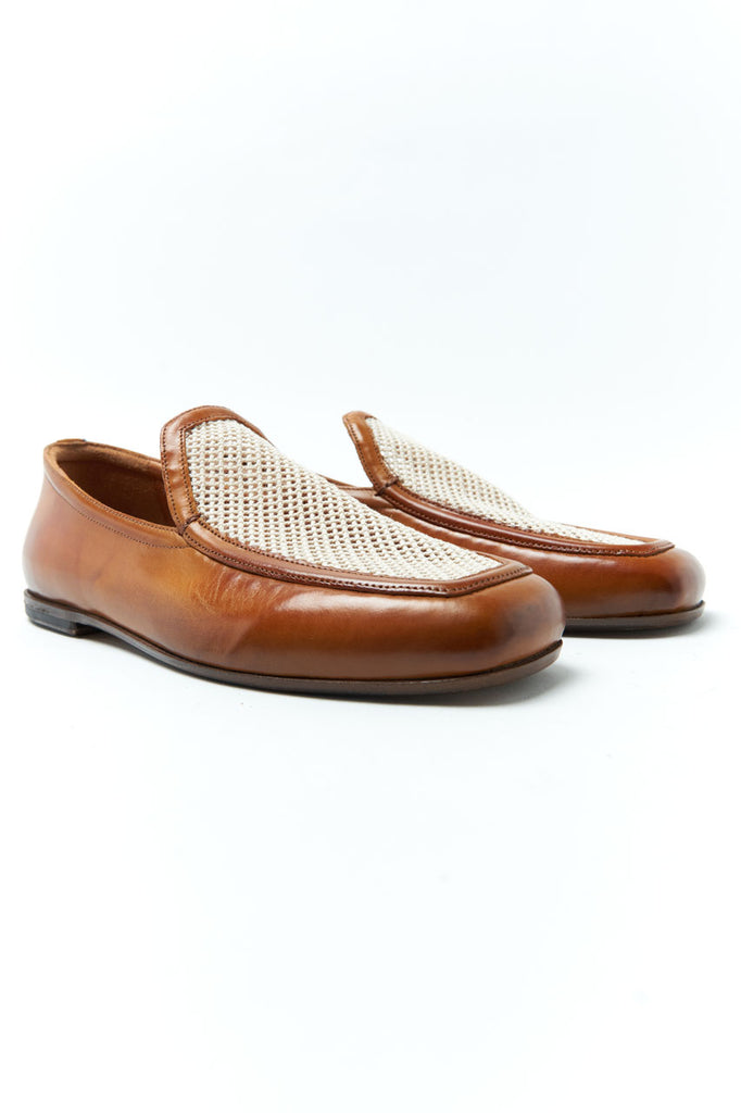 Silvano Sassetti W' Braided Loafer Ocra / Panna