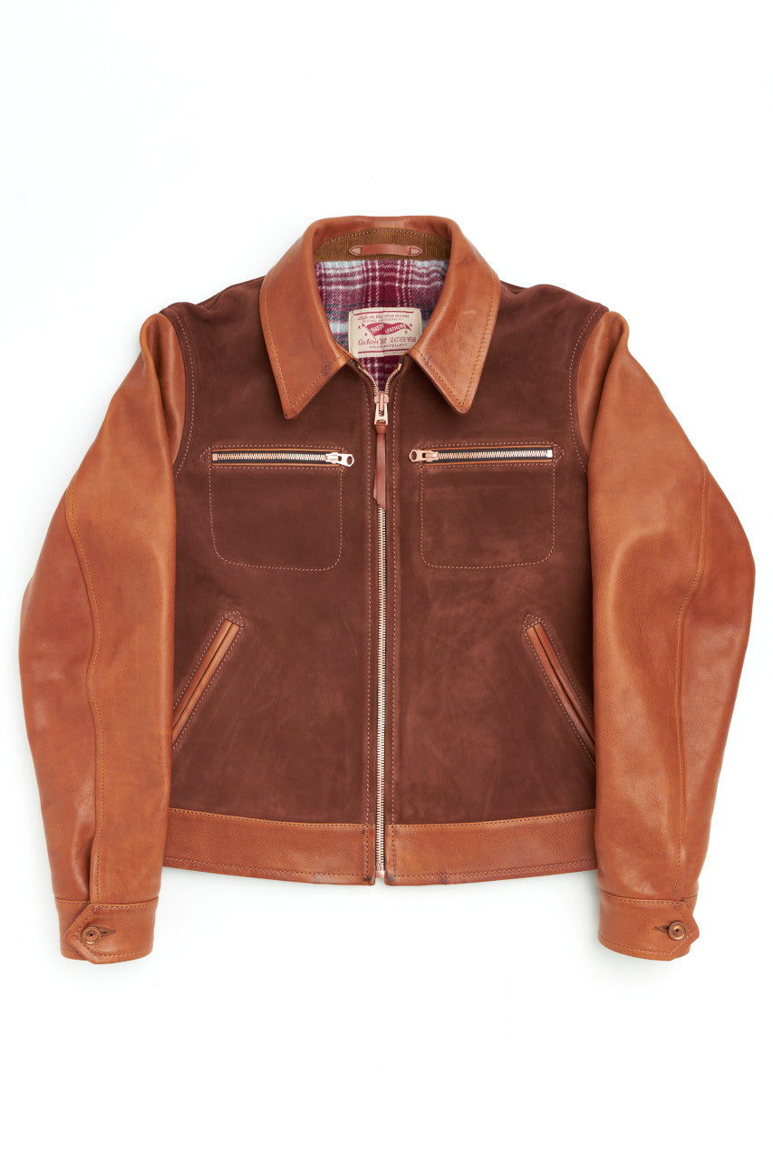 Thedi Leathers MTC-7280 Two Tone Bi-Leather Jacket | SUNSETSTAR