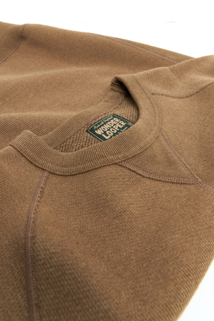 Wonder Looper Crewneck Double Heavyweight Iron Mordant Foxfibre