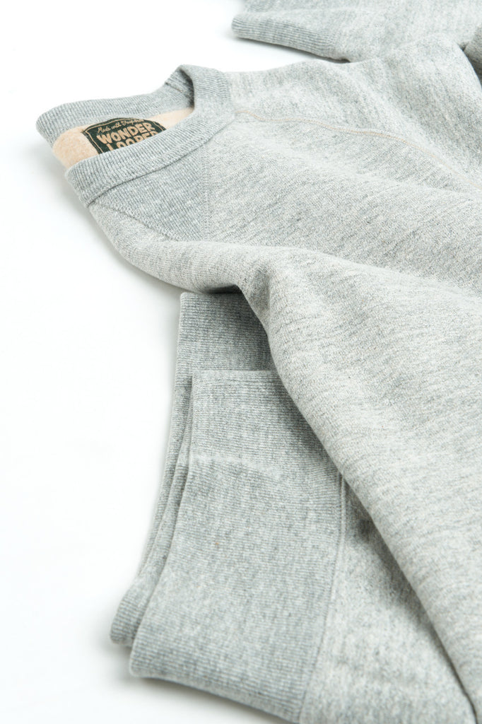 Wonder Looper Crewneck "II" Fleeced Fox Fiber Heather Grey