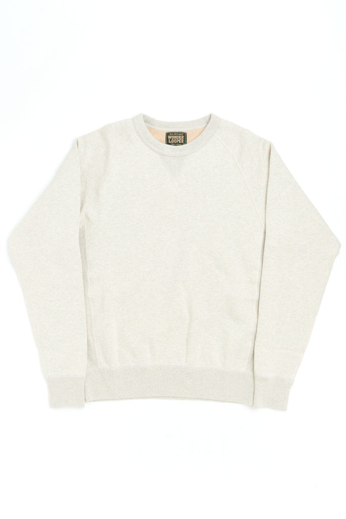 Wonder Looper Crewneck "II" Fleeced Fox Fiber Oatmeal