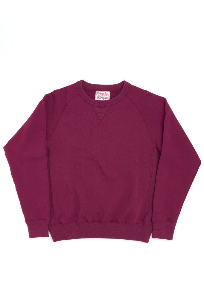 Wonder Looper Crewneck Super Looper French Terry Burgundy