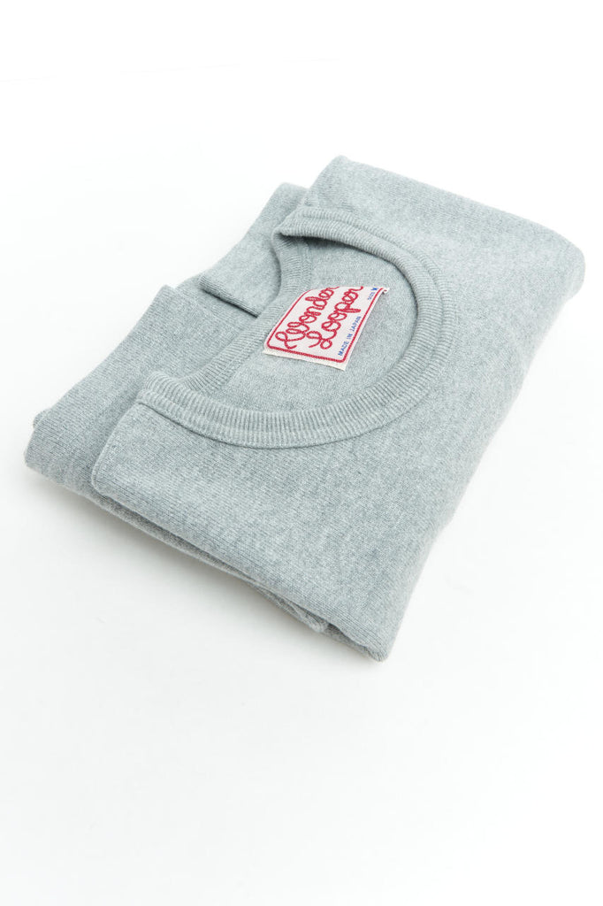 Wonder Looper T-Shirt Double Heavyweight Heather Grey