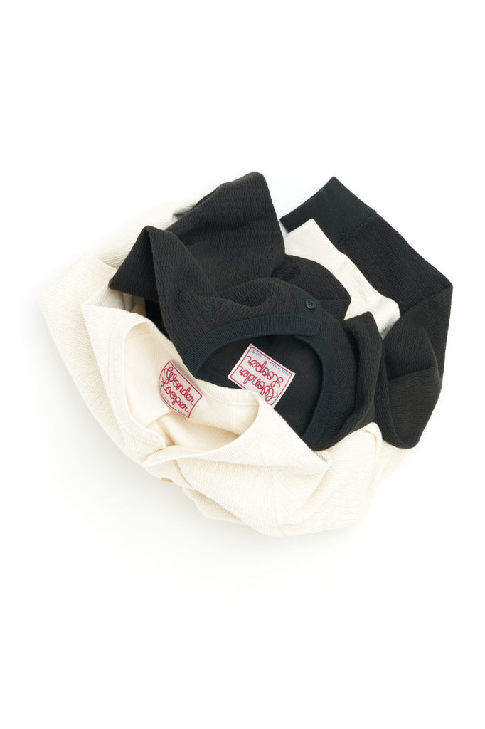 Wonder Looper Henley Cashmere Blend Honeycomb Sumi